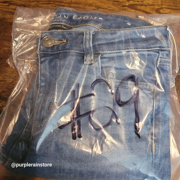 American Eagle Jeans 4 S Jegging Mid Rise Next Level Stretch Medium Light Wash - Picture 13 of 14